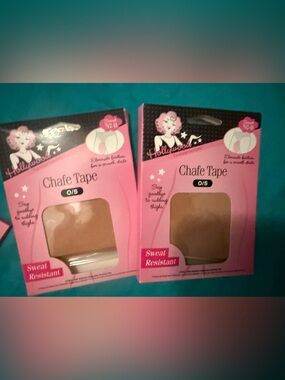 2 pk Fashion Tape Chafe Tape - Pink Packaging, 0/S Sweat-Resistant Thigh Pro